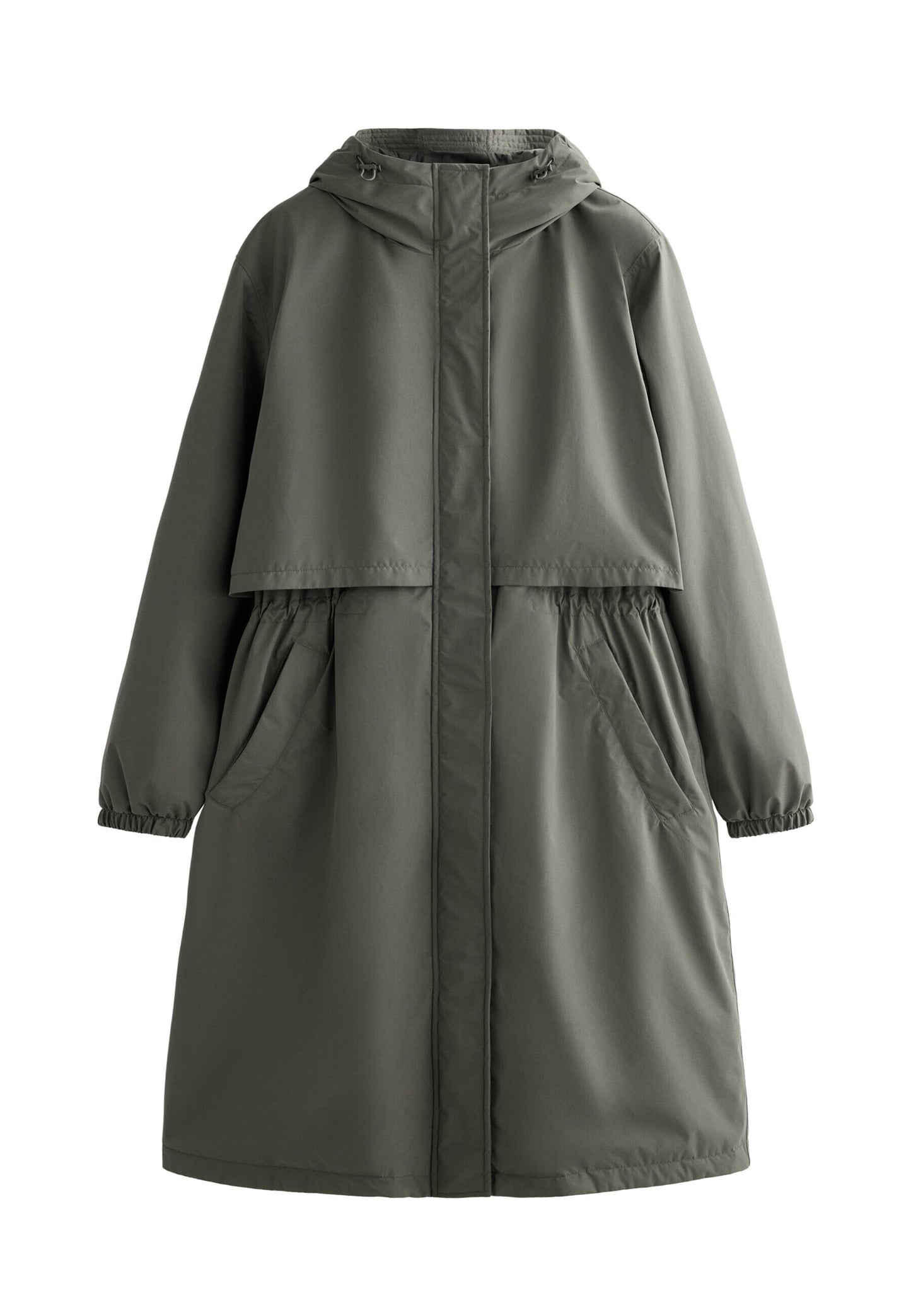 Oysho FELLEX® AEROGEL 10K WATERPROOF LONG PADDED - Waterproof Jacket - Dark Green