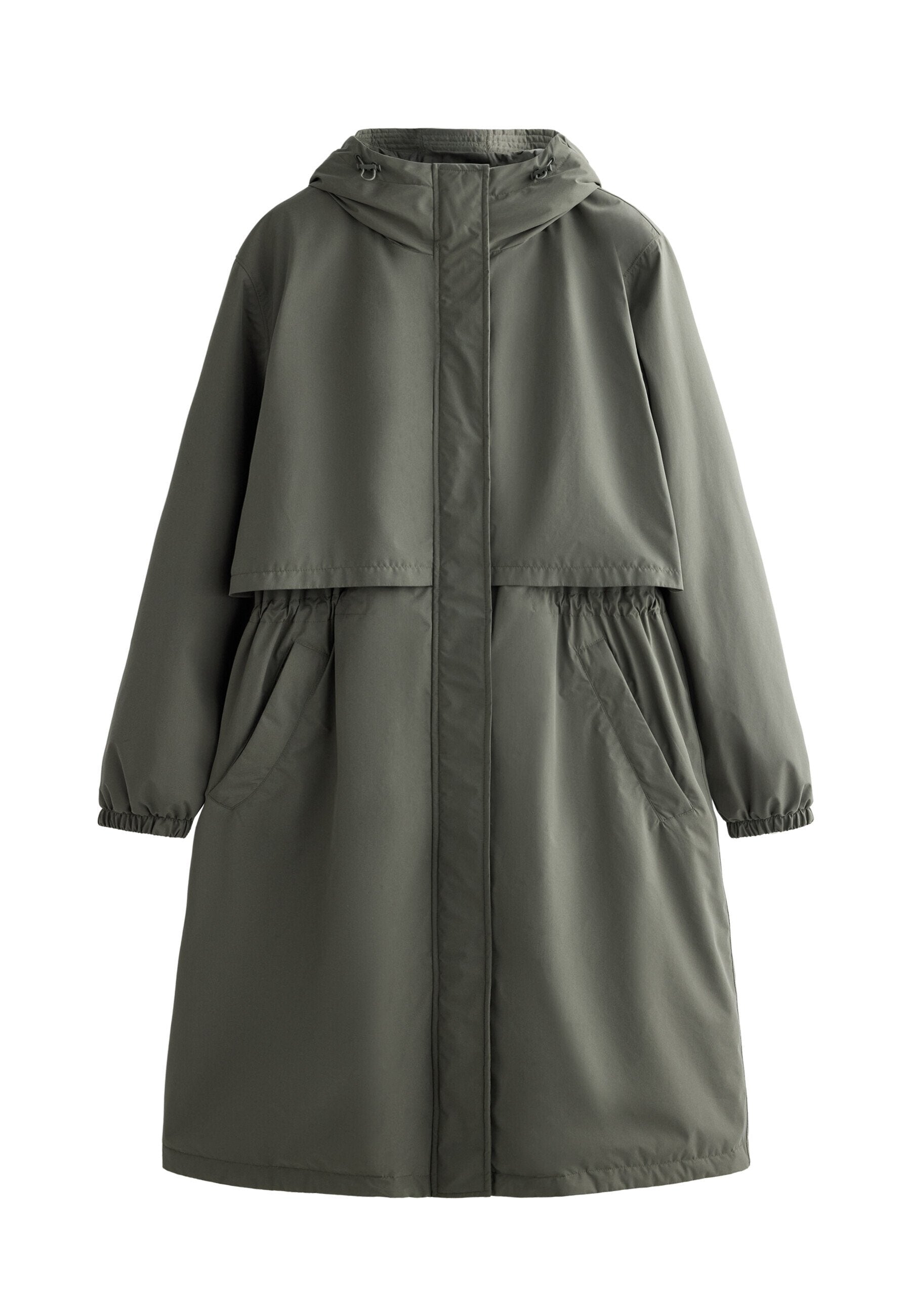Oysho FELLEX® AEROGEL 10K WATERPROOF LONG PADDED - Waterproof Jacket - Dark Green