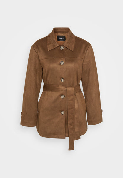 ONLY Petite ONLDIANE LIFE COAT - Short Coat - Pumice Stone