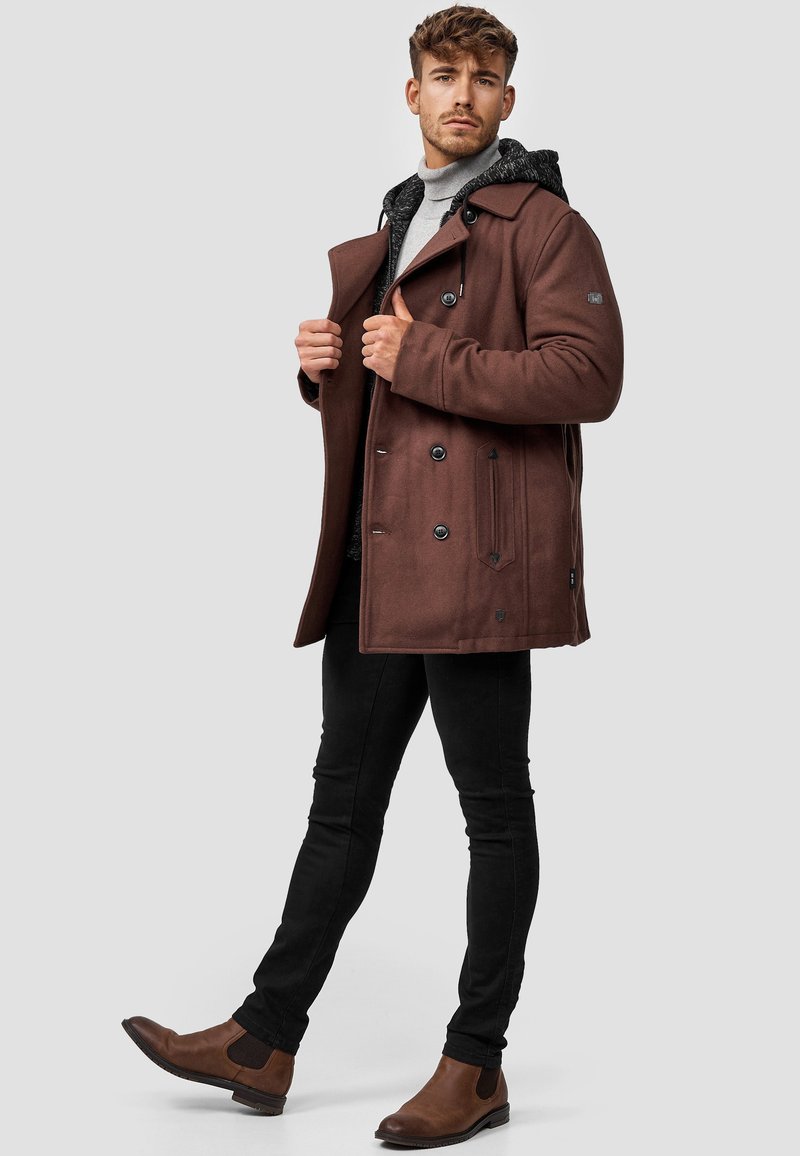 Indicode Jeans Kurzmantel - Brown