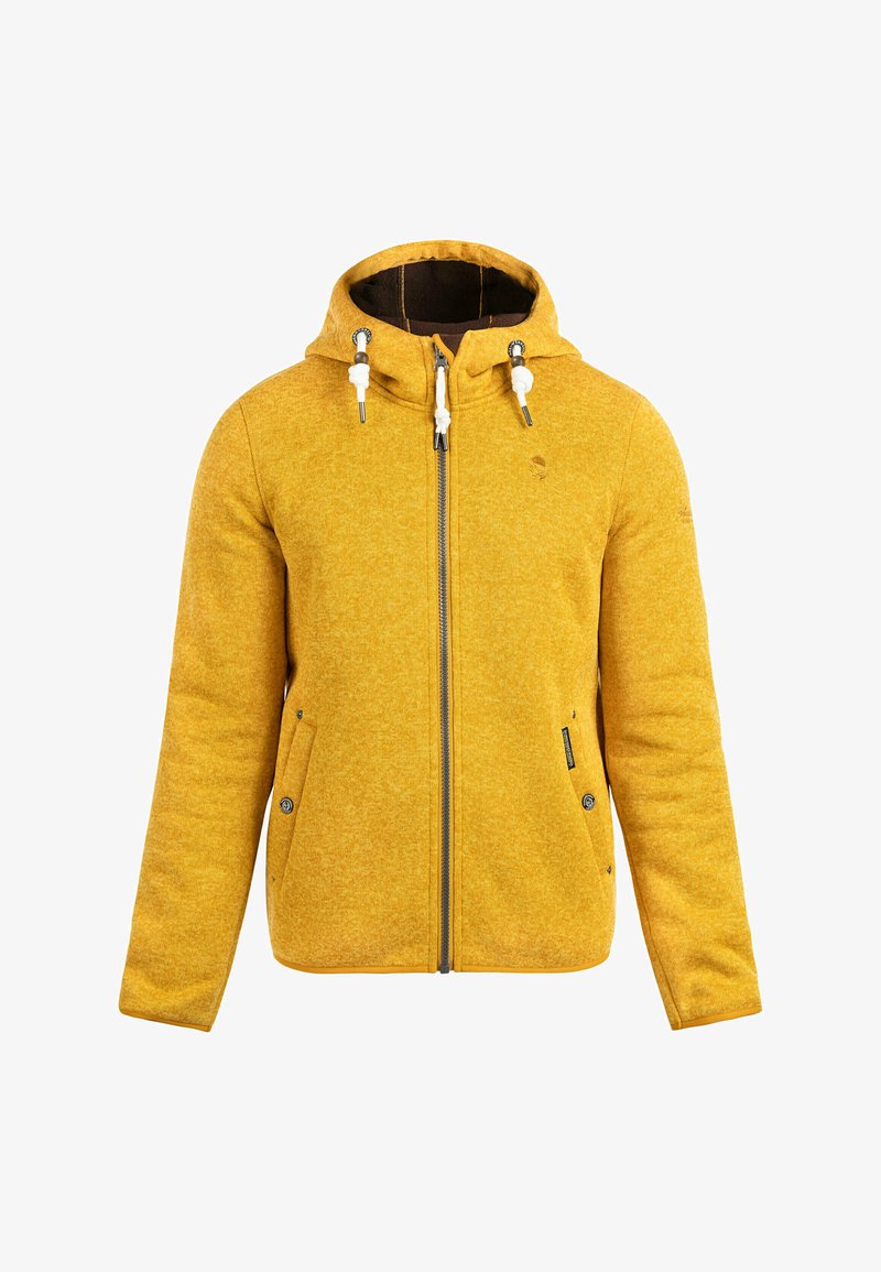 Schmuddelwedda Fleecejacke - Senf Melange