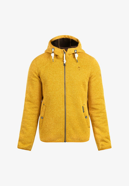 Schmuddelwedda Fleecejacke - Senf Melange