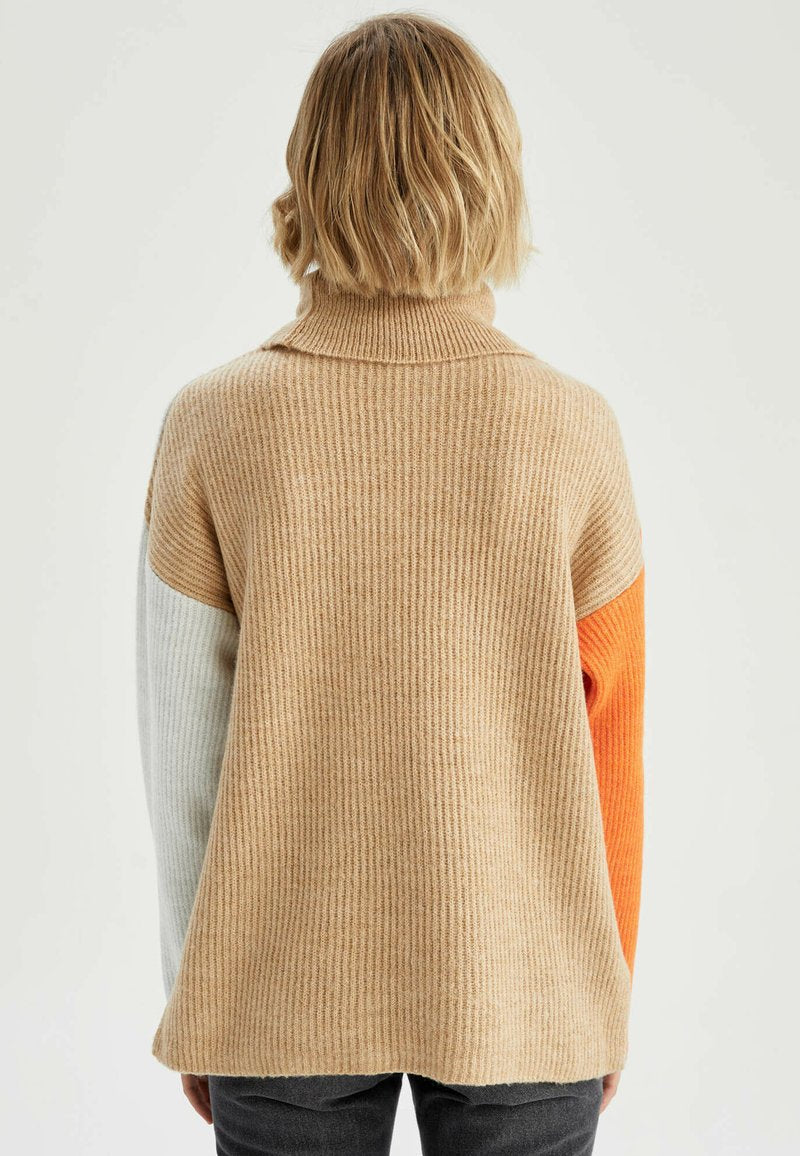 DeFacto OVERSIZE FIT - Strickpullover - Beige