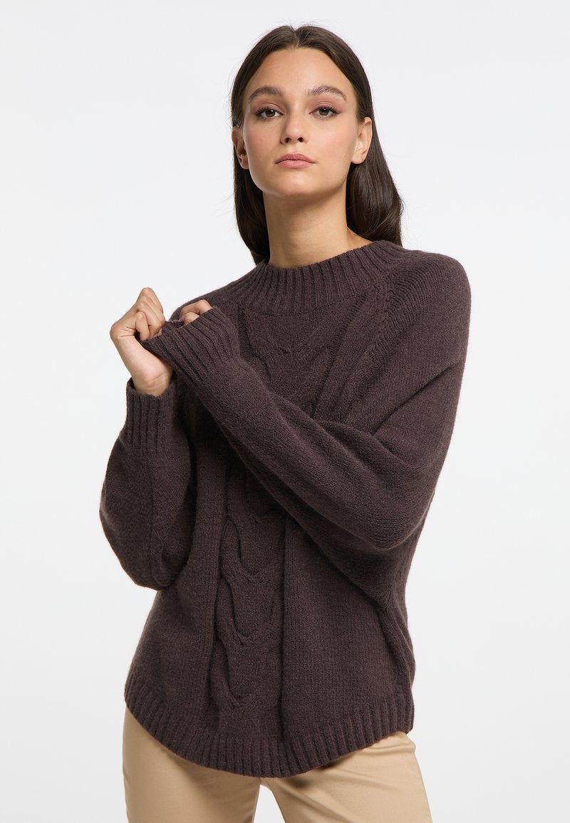 RISA TEYLON - Strickpullover - Braun