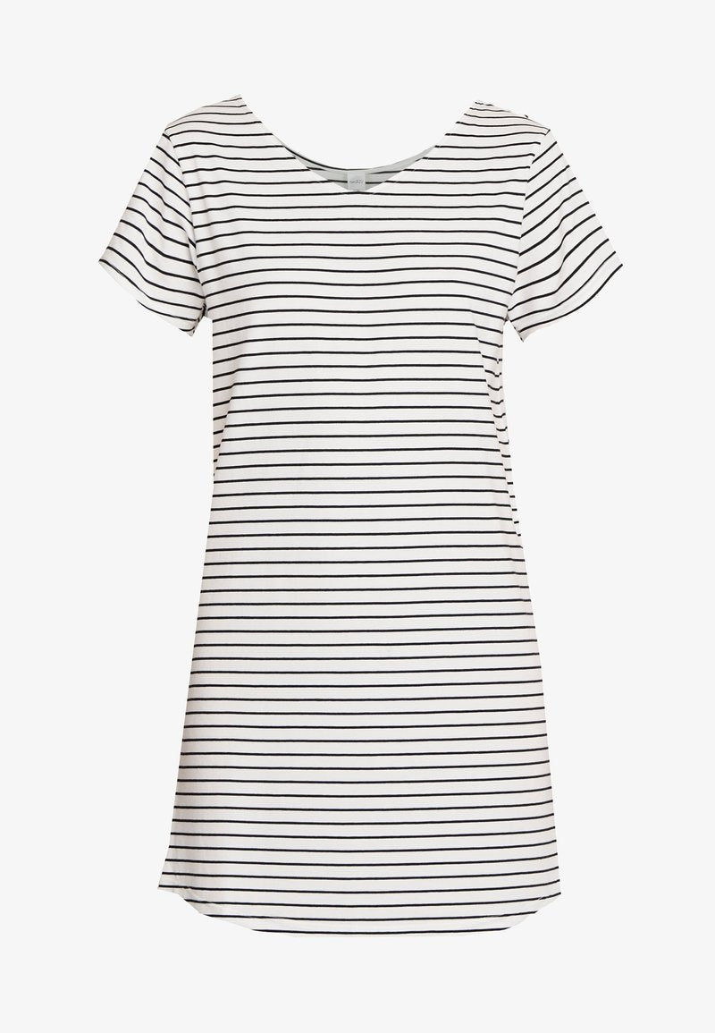 Skiny DAMEN SLEEPSHIRT KURZARM - Nachthemd - Ivory