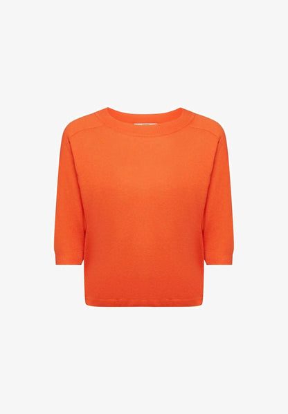 ESPRIT SUS LI BLEND TE - T-Shirt Basic - Orange Red New
