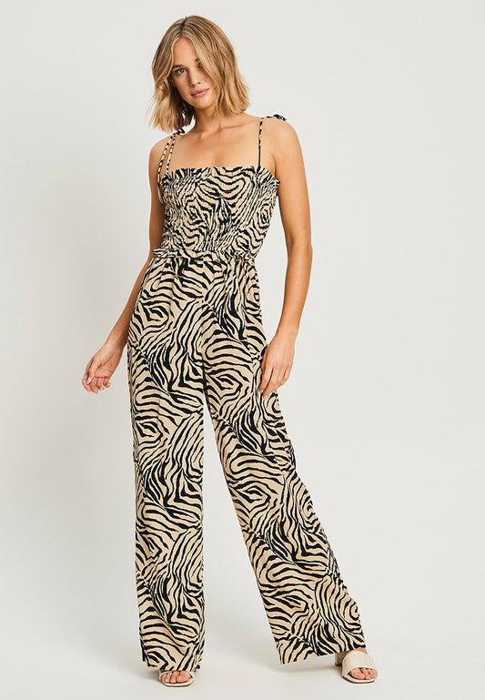 Calli JENNI - Jumpsuit - Beige Tiger