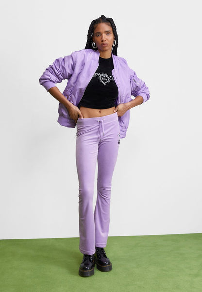 Juicy Couture CLASSIC TRACKPANT WITH CHERRY BRANDING - Jogginghose - Sheer Lilac
