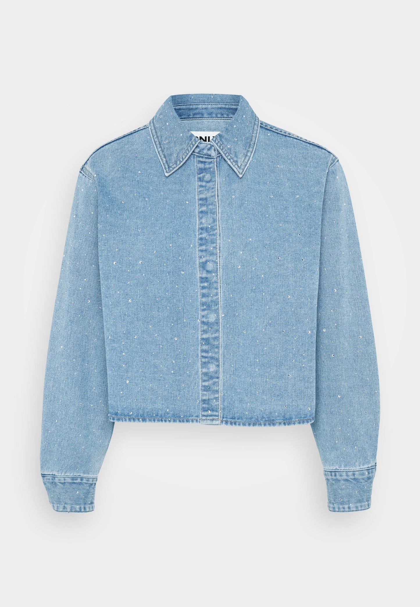 ONLY Petite ONLMAGGIEMAY SHIRT - Button-down Blouse - Dark Blue Denim