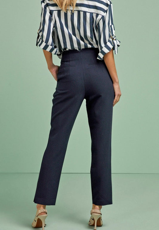 Next SUPER HIGH WAIST SLIM - Chino - Navy Blue