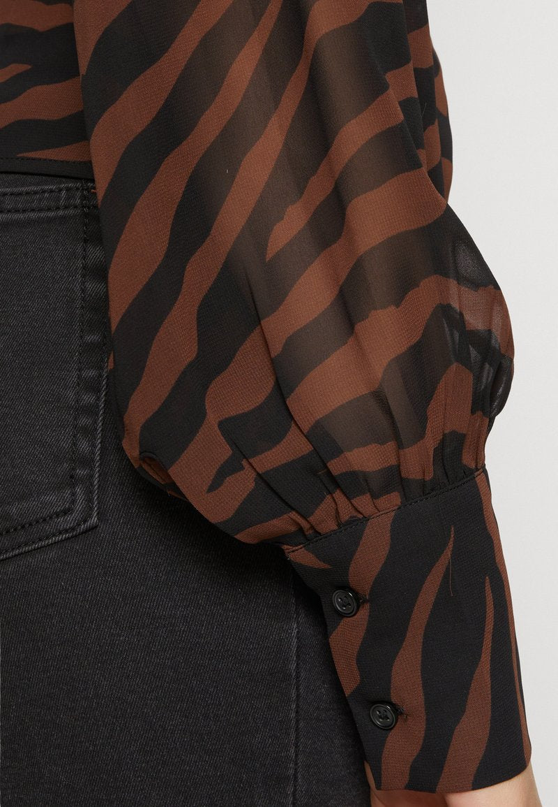 Gina Tricot SIVAN BLOUSE - Bluse - Brown