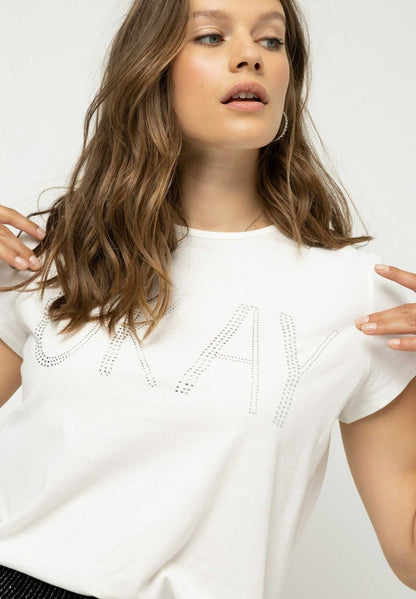  T-Shirt Print - Blanc Cassé