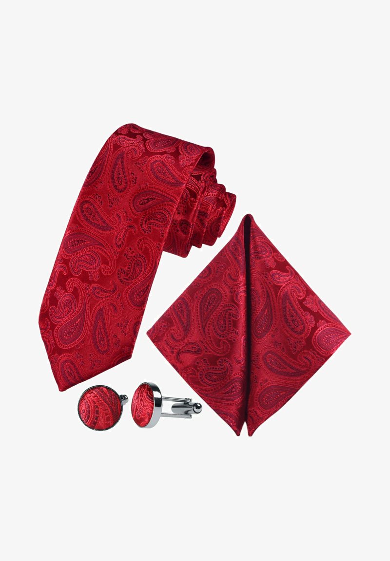  3-SET - Einstecktuch - Red