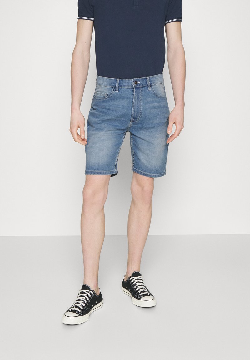 Denim Project FIT - Jeans Shorts - Light Blue Stone Wash