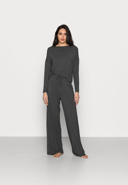 Anna Field WIDE LEG - Pyjama Set - Dark Grey