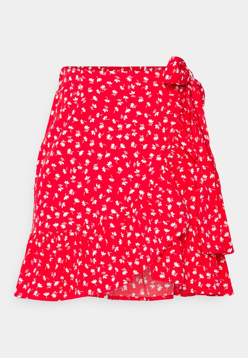 ONLY Petite ONLOLIVIA WRAP SKIRT - Wickelrock - Mars Red