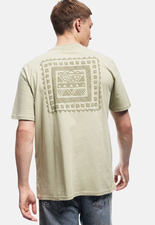 Koton BACK PRINTED - Print T-shirt - Green