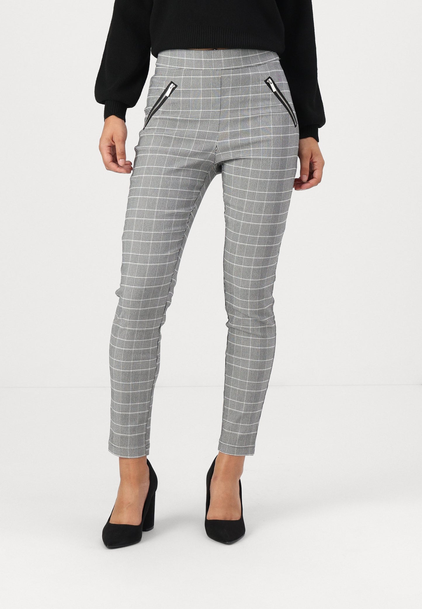 ONLY Petite ONLLOIZA - Leggings - Trousers - White/black