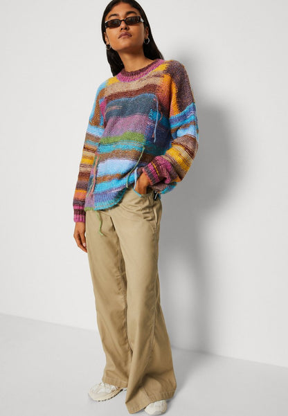 BDG Urban Outfitters SQUARE CHUNKY - Strickpullover - Multi
