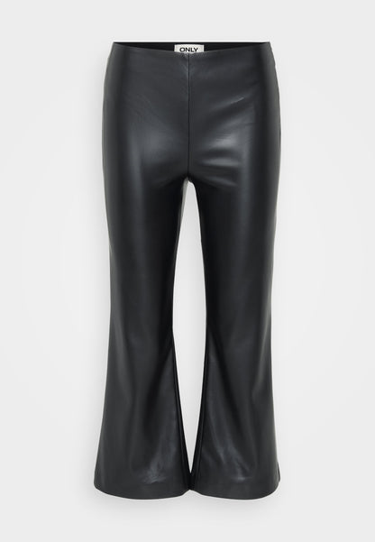ONLY Petite ONLSMOOTH KICK FLARE - Trousers - Black