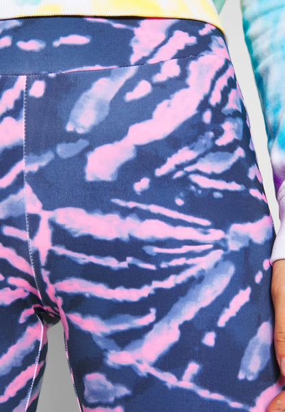 URBAN CLASSICS LADIES TIE DYE CYCLING - Shorts - Darkshadow/pink