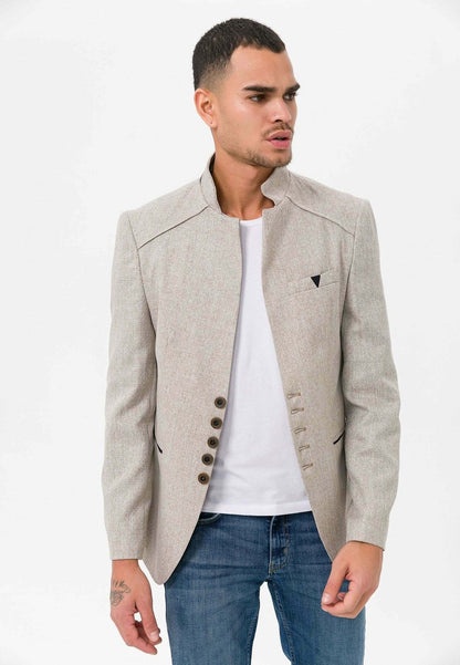 REGULAR FIT - Sakko - Beige Melange