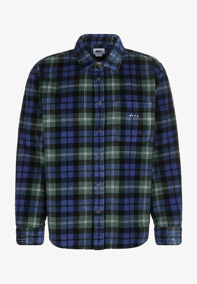 Obey Clothing LANGARM ANDREW - Hemd - Dark Cedar Multi