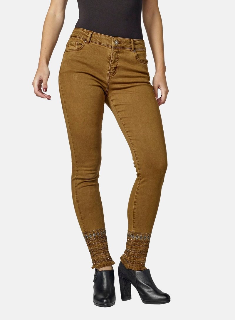 Koroshi Jeans Skinny Fit - Mostaza