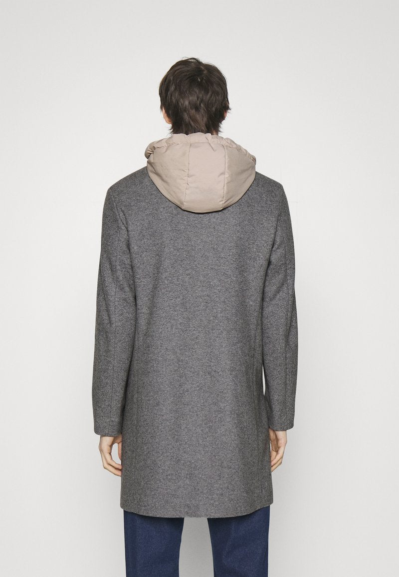 Boss CAM HOOD - Kurzmantel - Dark Grey