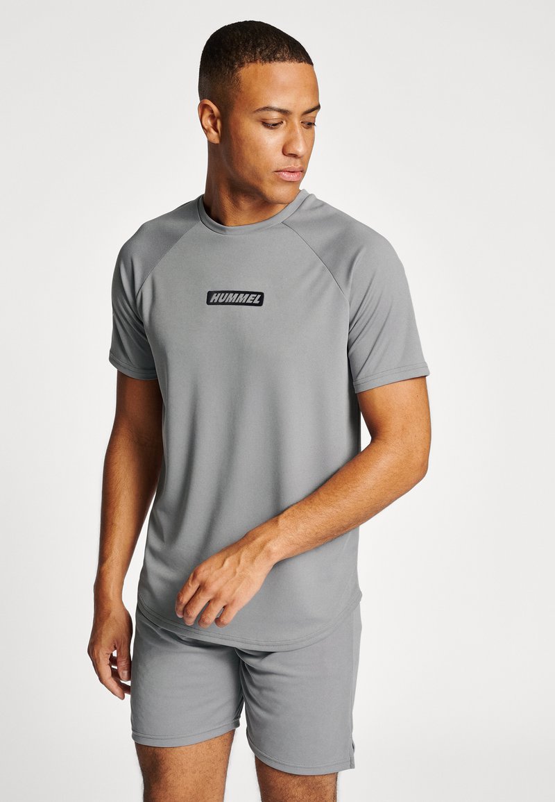 Hummel TOPAZ - T-Shirt Print - Sharkskin