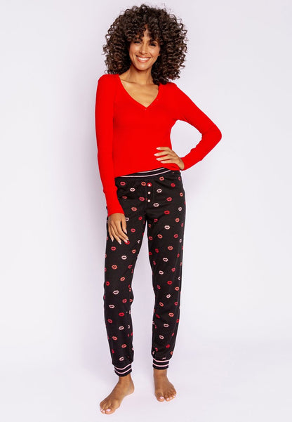 Pj Salvage BE MINE - Nachtwäsche Hose - Schwarz