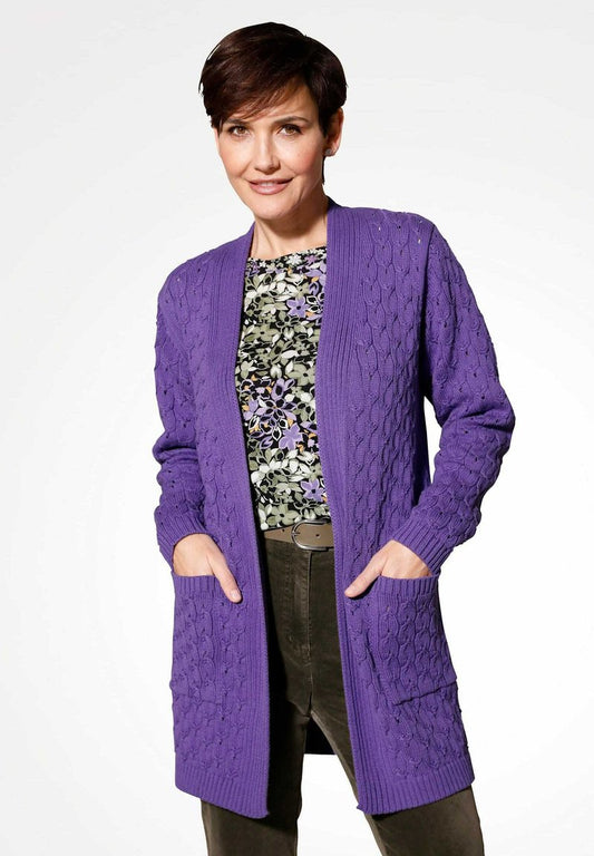  MONA - Strickjacke - Violett