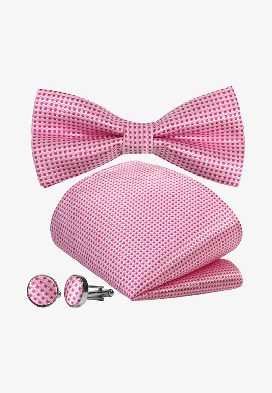  FINE KARO 3-SET - Einstecktuch - Pink