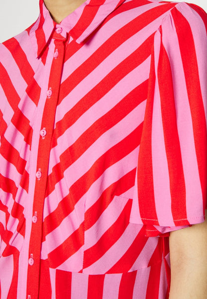  YASSAVANNA SHIRT DRESS - Blusenkleid - Cyclamen/bittersweet