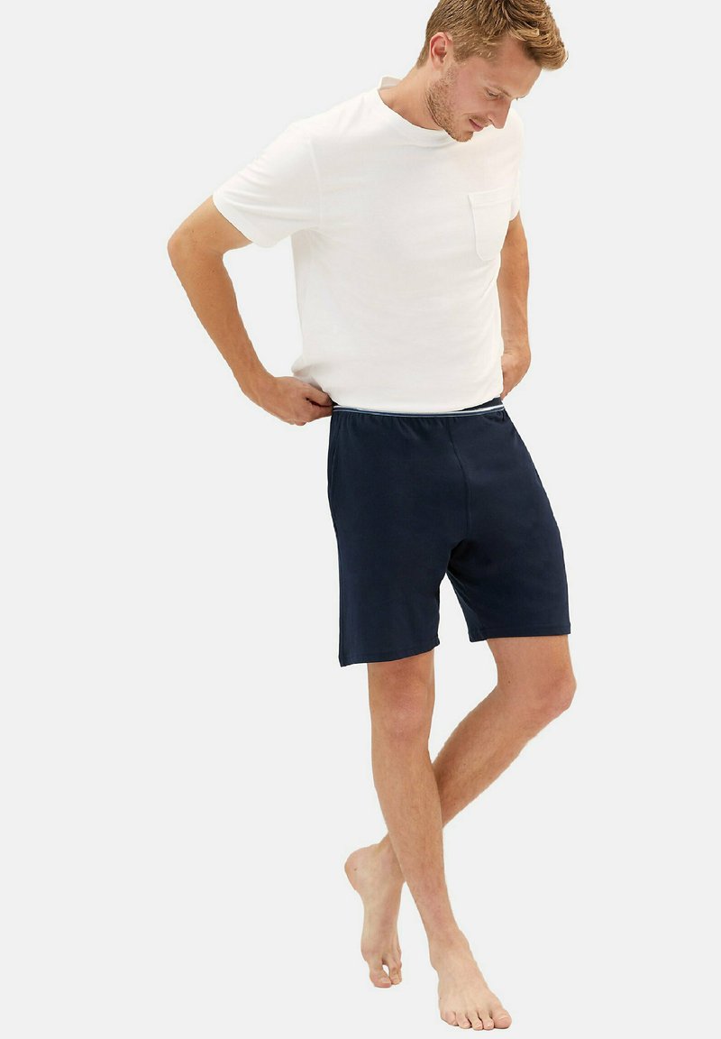 Marks & Spencer 2 PACK PURE COTTON PYJAMA SHORTS - Nachtwäsche Hose - Blue Mix
