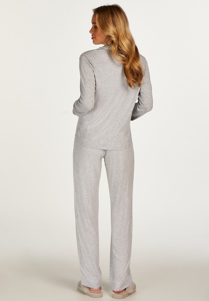  ESSENTIAL LONG-SLEEVED - Nachtwäsche Shirt - Grey