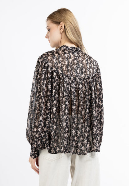 Dreimaster BRIDGEPORT - Bluse - Schwarz Rosa