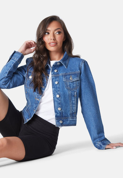  LI PLUS - Jeansjacke - Mid Blue