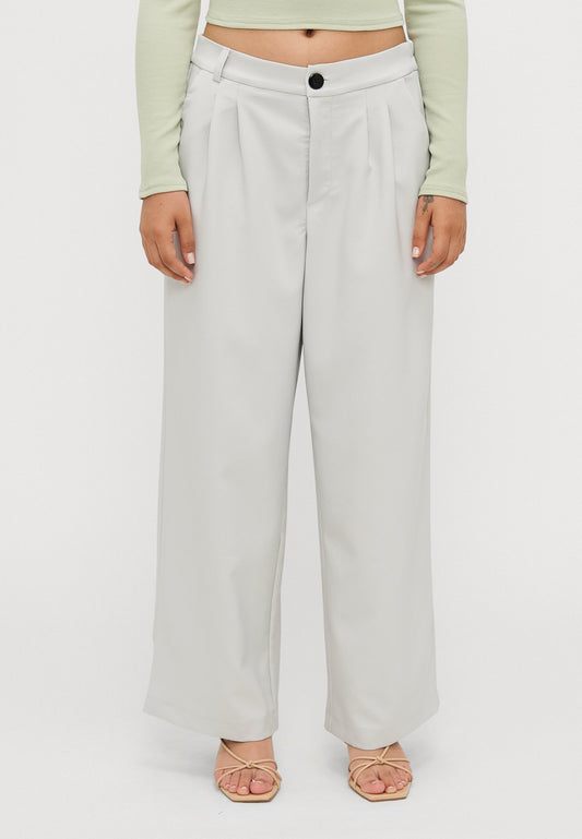 ONLY Petite ONLLANDO WIDE PLEAT - Trousers - Harbor Mist