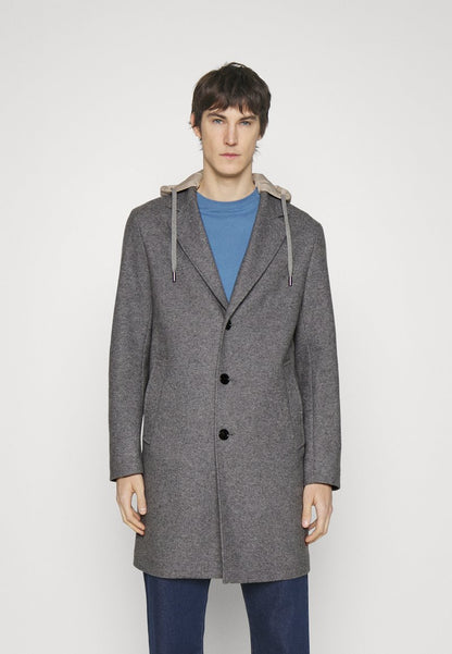 Boss CAM HOOD - Kurzmantel - Dark Grey