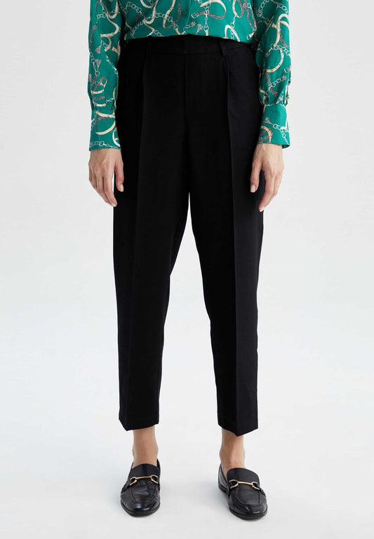 DeFacto REGULAR FIT - Stoffhose - Black