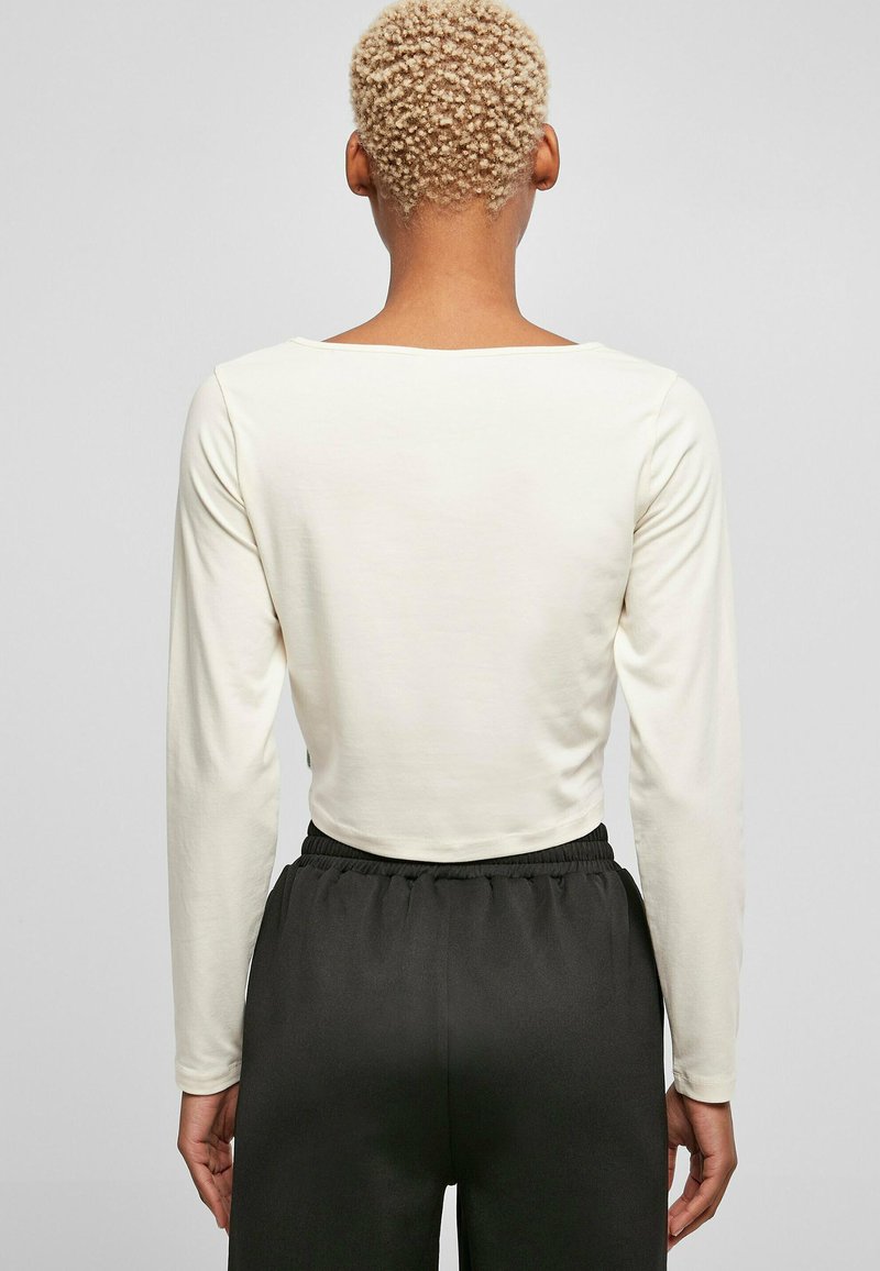 URBAN CLASSICS CROPPED LONGSLEEVE - Langarmshirt - Whitesand