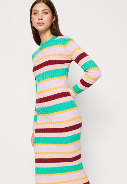  YASPEREGRINE DRESS - Strickkleid - Jelly Bean/multicolor