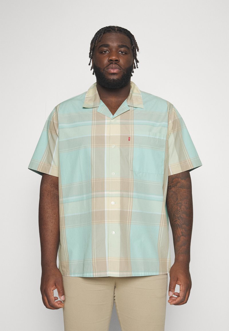  BIG SUNSET CAMP SHIRT - Hemd - Martin Plaid Pastel Turquoise