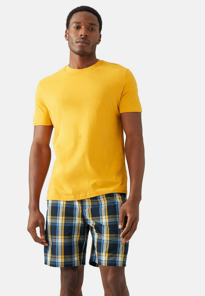 Marks & Spencer CHECKED - Nachtwäsche Set - Yellow Mix