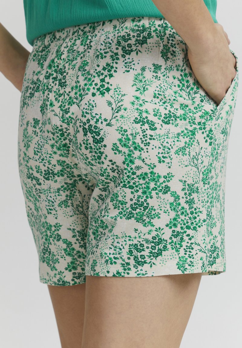 ICHI IHLISA SHO - Shorts - Holly Green Print