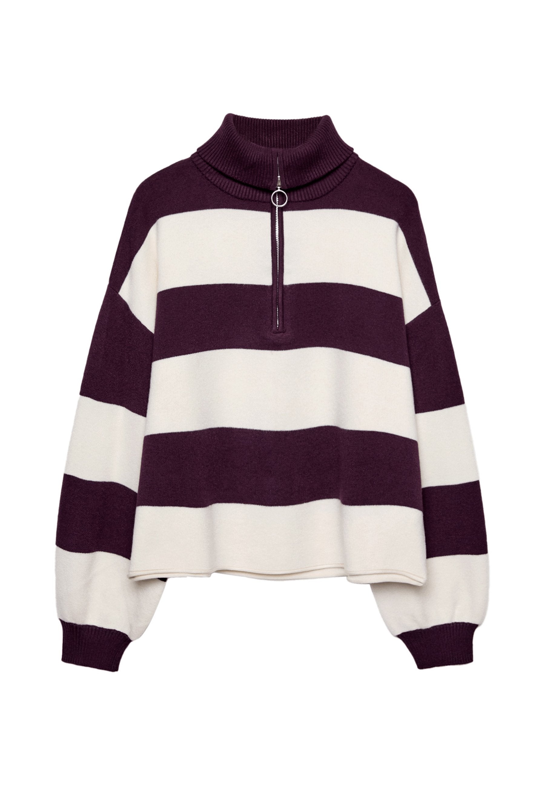 Stradivarius WITH ZIP - Jumper - Green