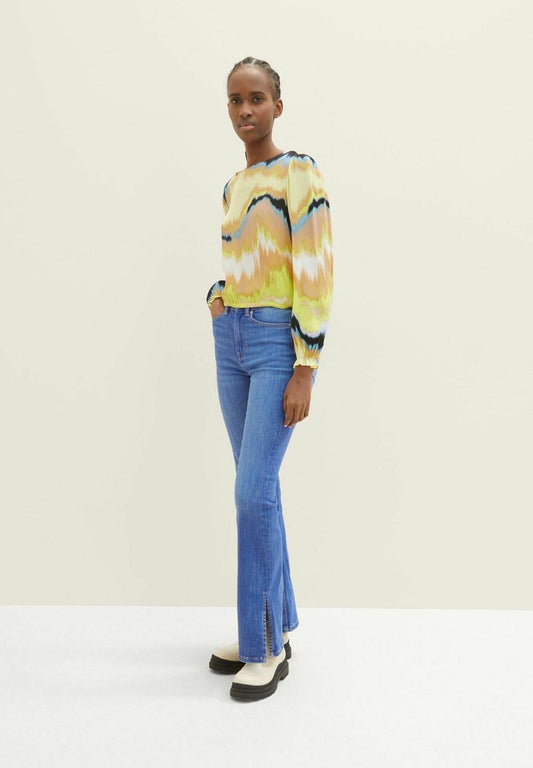 TOM TAILOR Denim MIT RÜCKENSCHLITZ - Bluse - New Batik Print