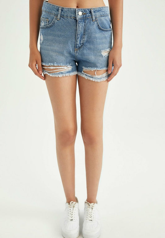 DeFacto HOT - Jeans Shorts - Blue