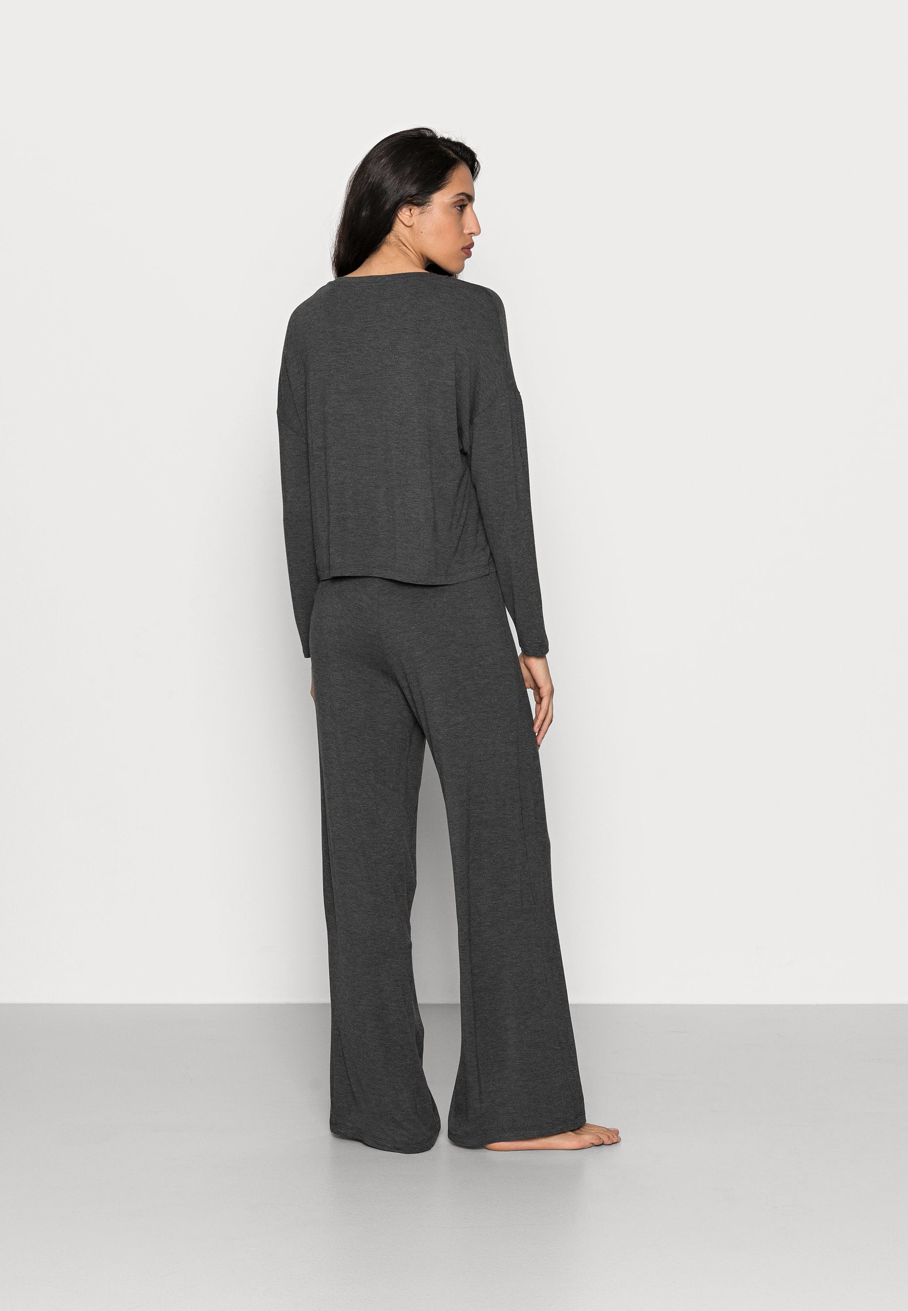Anna Field WIDE LEG - Pyjama Set - Dark Grey